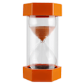 Miniatyrbild 2 av 8: Hexagonformad Sandtimer 30 Minuter Timer Klocka för Klassrum Hem Kontor Köksbruk Orange