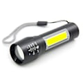 Miniatyrbild 1 av 7: Portabel Mini COB LED USB Uppladdningsbar Zoombar Ficklampa