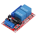 Miniatyrbild 2 av 8: Relämodul 2 Kanaler Knapp Självlåsande Interlock Hög Låg Nivå Trigger med Switch Ljus 12V