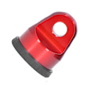 Miniatyrbilde 8 av 8: Taljefeste for vinsj 22000lb Last Aluminiumlegering med Jernpinne og Gummibeskyttelse for 3/4in D-ring 3/8in Vinsjline Rød