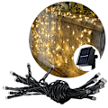 Miniatyrbild 6 av 7: 2 Meter 20 LED-lampor Solcellsdriven Ljusslinga Varmvit Utomhusdekorationslampa