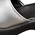 Miniatyrbillede 4 af 8: Platform Slidesandaler Bløde Sål Antislip Komfortable Slip On Sandaler til Hjem Strand Shopping Sølv 38