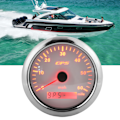Pikkukuva 8 / 8: 85 mm / 3,35 tuuman GPS-nopeusmittari 0-60 MPH/H LCD-näyttö säädettävällä taustavalaistuksella asuntoautoille, veneille 9–32 V DC Valkoinen