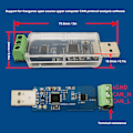 Miniatyrbillede 2 af 8: USB til CAN Bus Konverter Adapter Ikke-Isoleret Chip 1M Baud Rate 3 Farvet LED Statusindikator USB til CAN Modul