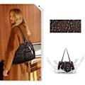 Miniatyrbild 5 av 5: Angel Kiss Stor Damväska i PU-Läder Axelväska Crossbody Resväska Bästa Present till Kvinnor Konstläder, aprikos