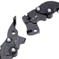 Miniatyrbild 3 av 8: 2 st Motorcykel Kopplingsbromsspak Aluminiumlegering Vikbar 6 Växlar Justerbar Styre Huvudcylinder Spak Ersättning för Aprilia RSV4
