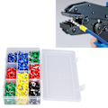 Miniatyrbilde 1 av 8: 2000 stk/sett Ledningshylser Kit Kobber PVC Isolerte Hylser Krympekontakt Ledninger Terminal