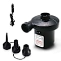 Miniatyrbilde 1 av 2: Elektrisk Luftpumpe DC12V Hjemme Oppblåsbare Deflate Pumper Inflator Electropump For Luftmadrass Luftmadrass Oppblåsbare Leke Med 3 Dyser