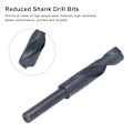 Miniatyrbillede 7 af 8: Reduceret Skaft Bor Bits Højhastigheds Stål Sort Twist Bor Bit til Aluminium Kobber 18,5mm