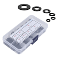 Miniatyrbild 4 av 7: 250 st Brickset Nylon Plattbricka Sortimentskit M2 M2.5 M3 M4 M5 M6 M8 Svart