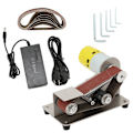 Pikkukuva 2 / 8: Mini-hihnasahvi Sähköinen DIY-kiillotus- ja hiontakone Teroitin Hiomakone AC110‑240VUS-pistoke 795（150W）