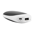 Miniatyrbild 3 av 3: 2-i-1 Mini USB Laddningsbar Delfinformad Värmare & Powerbank för Resor Camping (Svart)