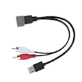 Miniatyrbillede 8 af 8: Bilradio USB Port Bevaringskabel USB Input Adapter Udskiftning til Nissan Cube Juke Versa