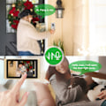 Miniatyrbillede 3 af 8: 100-240V 7 tommer 720P WIFI Touchscreen Intercom med 3 skærme Dørklokke US Stik