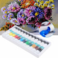 Miniatyrbillede 3 af 3: Håndmalet Pigment Vægdekoration Akryl Pigment 10ml pr. Tube (12 Farver)