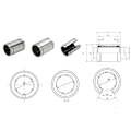Miniatyrbilde 4 av 8: 10 stk LM10LUU Lineære Lagre Legering Stål Lineær Bevegelse Kulelager for 3D-skriver Graveringsmaskin