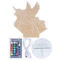 Miniatyrbild 5 av 7: 3D Nattlampa 16 Färger Bords LED Natt Illusionslampa Barn Sovrum Dekorationer för Julklappar Kx-72