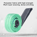 Miniatyrbillede 8 af 8: 2T Fladt Løftetov med Dobbelt Øje Spænde Polyester Webbing Løfteslynge til Industriel Kran 2 Meter