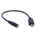 Slitesterk Mini USB Strømkabel DC3.5x1.35mm Hun til Mini USB Hann Ladekabel 20cm Lengde