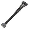 PC Server Computer Harddisk 15Pin Sata 1 Han til 2 Hun Splitter Strømkabel Ledning 18AWG