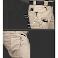 Pikkukuva 4 / 4: Herrenhose JINDING IX10 Mehrfachtaschen Reißverschluss Slim Combat Hose Arbeits Hose Militärische Taktische Hose Grau kalt Cool grå S