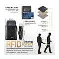 Pikkukuva 5 / 6: Miesten PU Nahkalompakko MTOWSUC RFID-suojaus 18 Luottokorttipaikkaa 2 Seteliosastoa