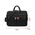 Miniatyrbillede 2 af 6: Laptop tas - JINDING - 15 Tommer - Vandtæt - Oxford stof - Sort