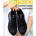 Miniatyrbillede 6 af 6: Sikkerhedssko MTOWSUC K8 Mænd Kvinder Let Komfortable Skridsikre Sneakers Arbejdssko Sort og Hvid sort 46