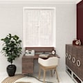Miniatyrbild 2 av 2: Ett par vindskydd 60x160 cm CHARLIE, av Soleil d'Ocre Röd