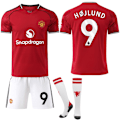 Miniatyrbilde 1 av 2: Manchester United Hjemme Barn Voksen Fotballdrakt med Sokker 2025-2026 No.9 Højlund No.9 Højlund S