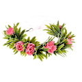 Miniatyrbillede 2 af 2: Moana Kjole Cosplay Kostume Oceanien Piger Hula Nederdel Kostume Leg Top Nederdel guirlande garland 160