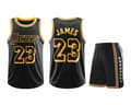 #23 Lebron James Koripallopaita Setti Lakers Lasten Uniformu Musta Black 28