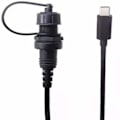 Miniatyrbild 3 av 4: USB 3.1 Typ-C C Hane Till Hona Infälld Panelmontering Förlängningskabel Vattentät Bil