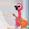 Miniatyrbild 4 av 5: Interaktiv Plyschleksak Flamingo Interaktiv Animerad Leksak Talande Plyschdocka Rechargeable