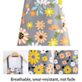 Miniatyrbild 4 av 5: Vattentäta Förkläden för Kök, 2-pack Blommiga Förkläden med Fickor