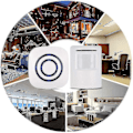 Miniatyrbild 4 av 4: 2024, Passage Alarm, Butiksringklocka, Trådlöst larmsystem med rörelsedetektor Infraröd mänsklig kroppssensor dörrklocka välkomstanordning smart hemlarm (FMY)