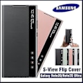 Miniatyrbild 2 av 5: Samsung Mirror Smart View Flip-fritt Svarande Fodral för Galaxy Note 20 5g Telefon LED-fodral S-view Fodral EF-ZN985 Mobiltelefon C