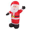 Miniatyrbild 3 av 4: Jul Uppblåsbar Tomte Vattentät Rivtålig Uppblåsbar Tomtedekoration med LED-lampor EU Plug