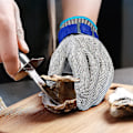 Miniatyrbild 5 av 5: Skärskyddshandskar Högpresterande Skydd Nivå 5 Arbetshandskar Kökskyddshandske För Fiskfilé, Köttskärning, Mandolin, Ostron Och Snidning