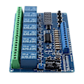 Miniatyrbild 5 av 5: DC 8V-36V 8-Kanalers Multifunktionell Tidsfördröjningsrelä Interface Board Modul med Ljuskobling Röd Dis