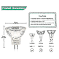 Miniatyrbild 4 av 5: MR11 halogenlampor (12-pack), GU4 halogenlampa 12V 20W, MR11 GU4 dimbar lampa för takbelysning