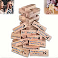 Miniatyrbild 1 av 5: Super Naughty Block Tower Game - Valentinsdejtnatt Staplingsblock 48st