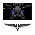 Miniatyrbild 2 av 5: Motorcykel Backspeglar Sidospeglar för MT-09 MT09 2020-2023 MT 09 SP 2021- 2023 MT-0