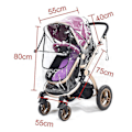 Miniatyrbild 5 av 5: Universal Vagn Regnskydd Vindskydd Transparent - Klar