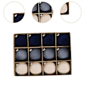Miniatyrbild 3 av 5: 12-pack Flockade Julgranskuleprydnader Juldekorationer Splittersäkra Mörkgröna Multi Dark Blue Multi Small