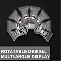 Miniatyrbild 4 av 5: 50 st dubbelsidiga skyltclips Skyltdisplay Mini Clip Clear Rotatable Merchandise Clip On Sign Hold