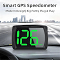 Miniatyrbild 2 av 5: Universal Digital GPS Hastighetsmätare Påminnelse Meter HD LCD-skärm Plug and Play Stor Font för Alla Fordon