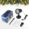 Miniatyrbild 5 av 5: Julprojektor LED-lampa, Snöflingeprojektorlampa, Vit Dynamisk Nattbelysning, Utomhus Julprojektor, 180 Justerbar Vinkel, IP65 Vattentät