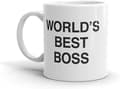 Mugg "Världens Bästa Chef" Rolig 11 oz Kaffe Mugg, Vit The Office TV-Show