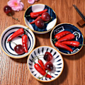 Miniatyrbild 5 av 5: Japanska Smårätter Set om 4, Sojasåsskålar, Dippskålar Set